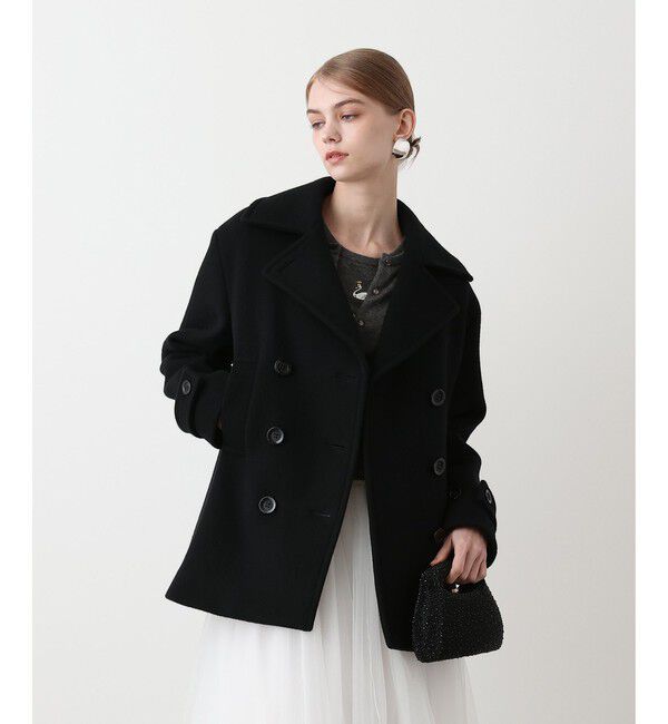LOULOU WILLOUGHBY「スーパー110S ビーバーPコート」|ダッフルコート|
