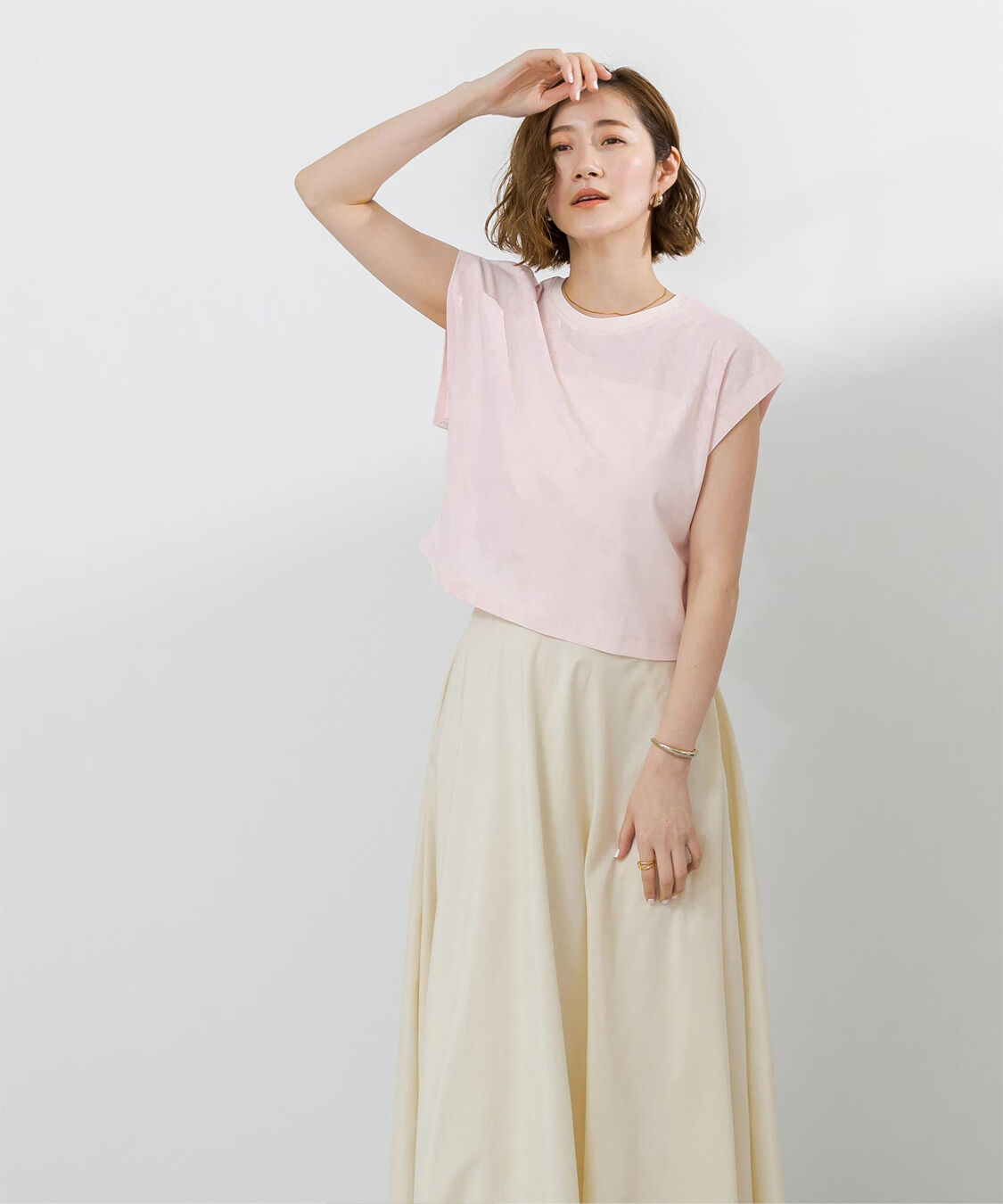 ur's「汗染み防止ワイドスリーブTシャツ」|Tシャツ・カットソー|