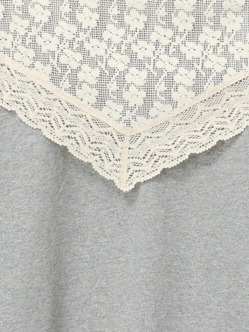Samansa Mos2「三角ストール付カットワーク刺繍Tシャツ」|Tシャツ・カットソー|