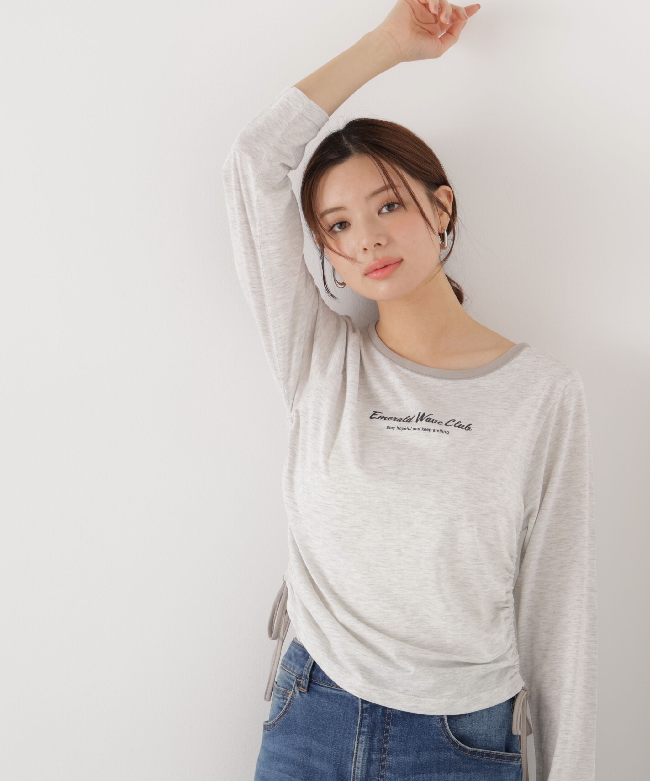PROPORTION BODY DRESSING「〈a/mie〉ドロストシアートップス　　26SS」|Tシャツ・カットソー|