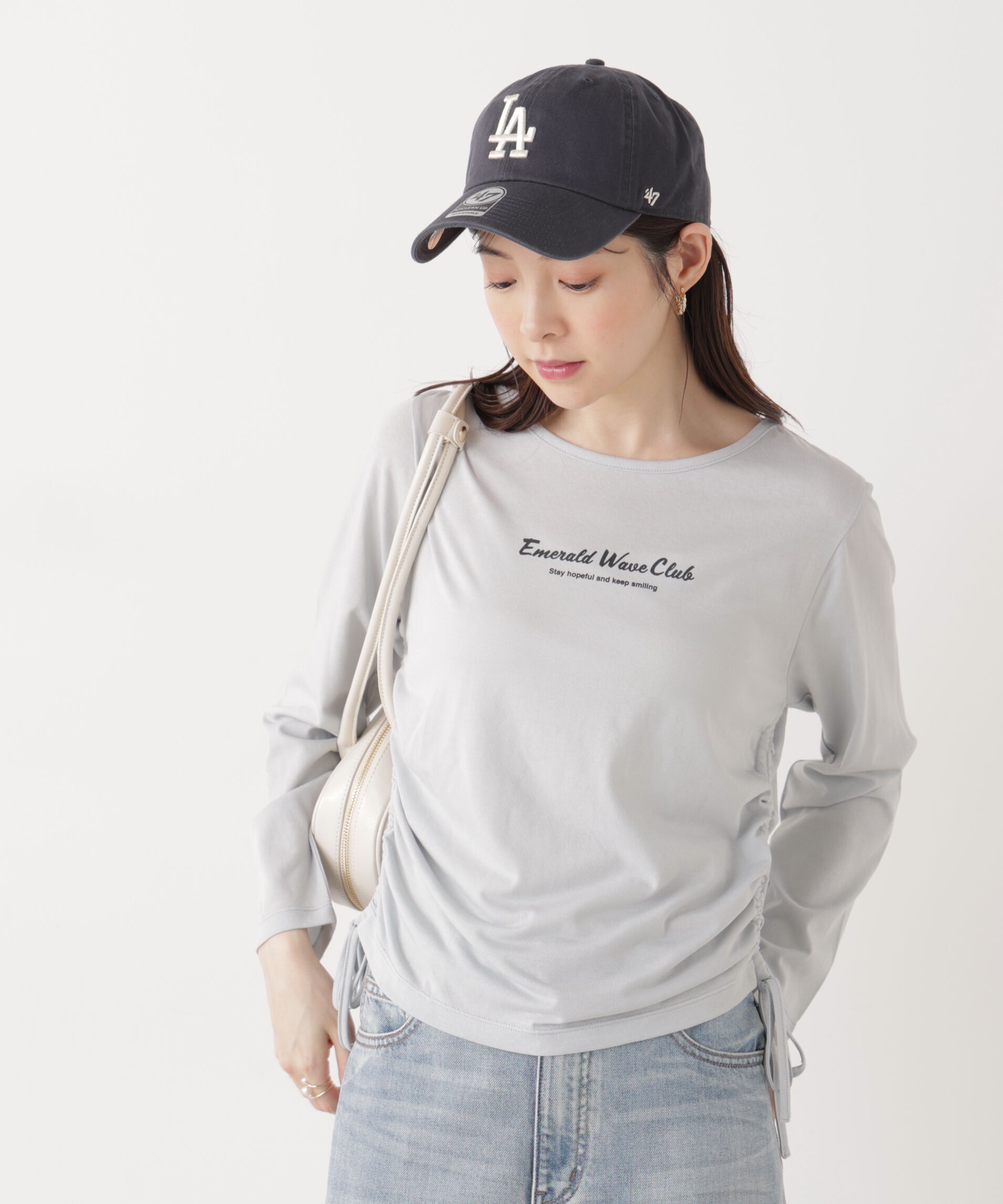 PROPORTION BODY DRESSING「〈a/mie〉ドロストシアートップス　　26SS」|Tシャツ・カットソー|