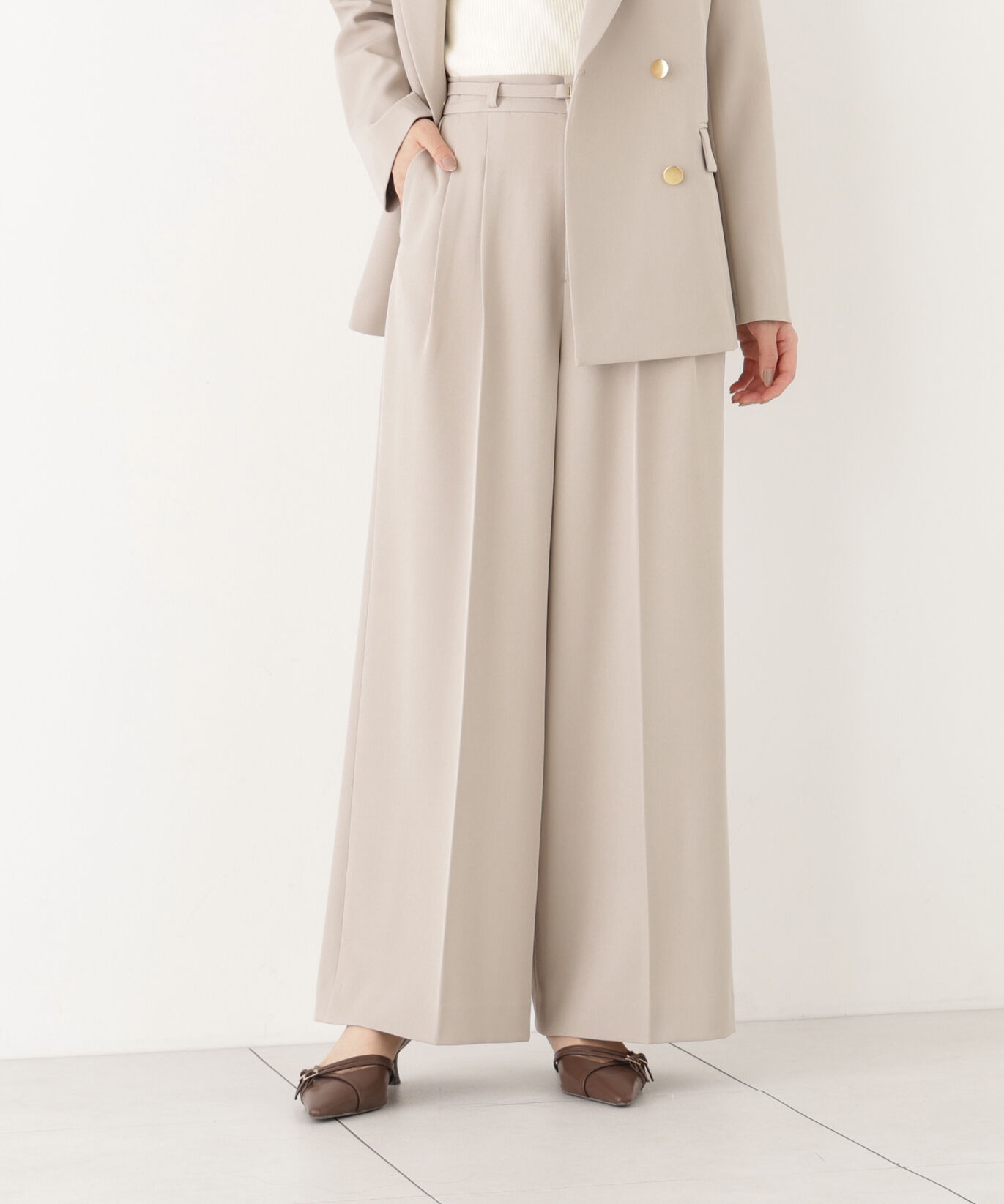 PROPORTION BODY DRESSING「Wブレストワイドパンツ 26AW」|その他|
