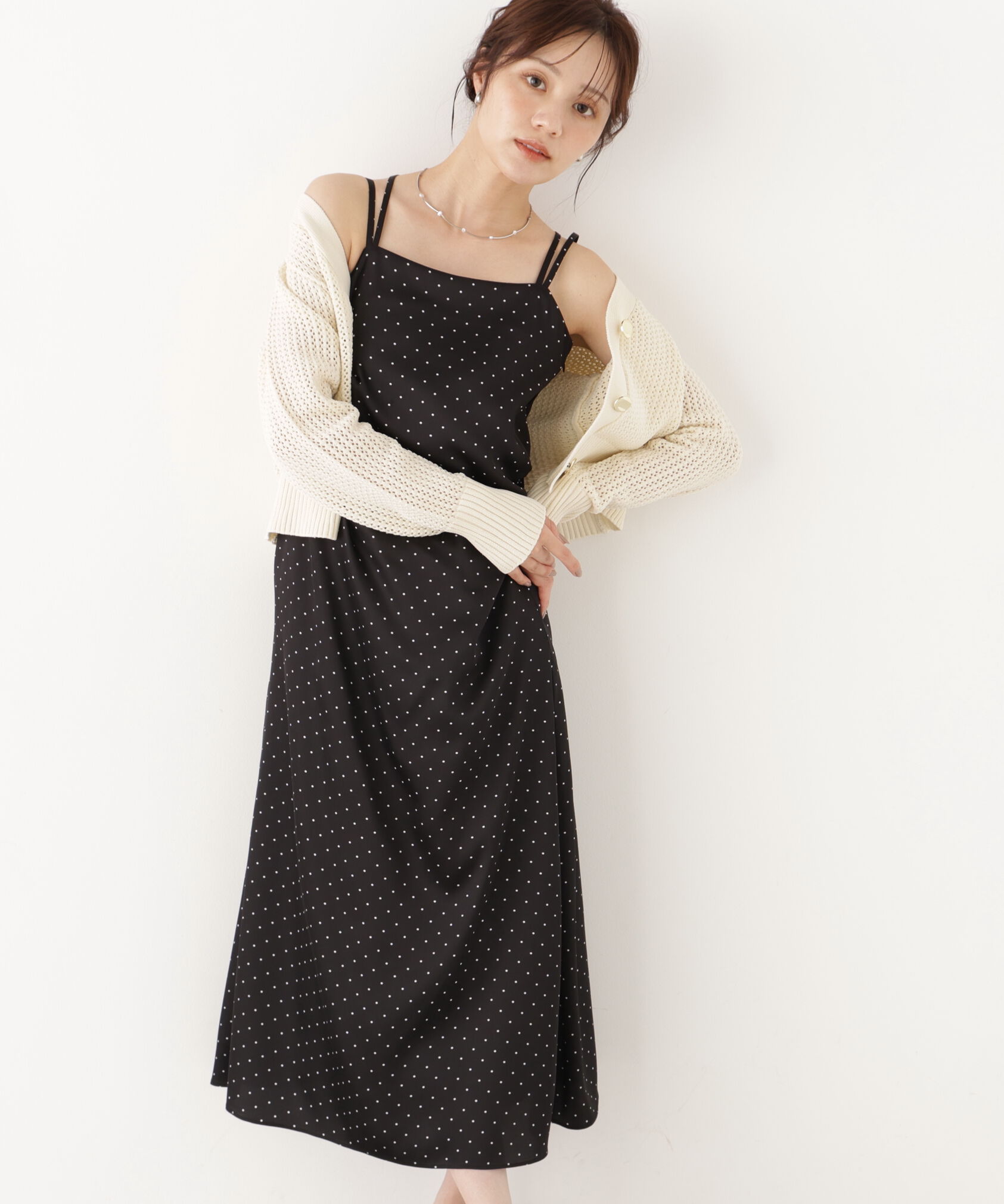 PROPORTION BODY DRESSING「タックキャミワンピース 26AW」|ワンピース|