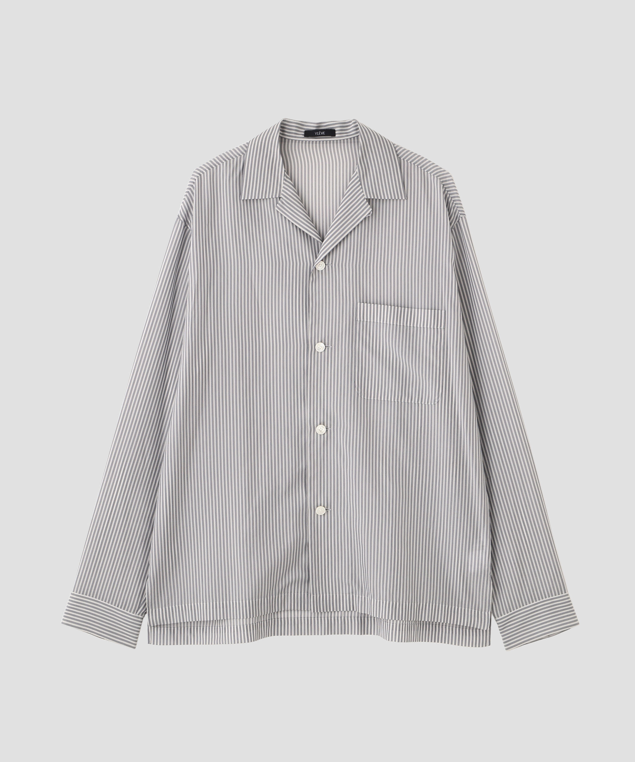 YLEVE 「YLEVE / ACETATE CUPRA STRIPE PAJAMA SHIRT」|シャツ・ブラウス|