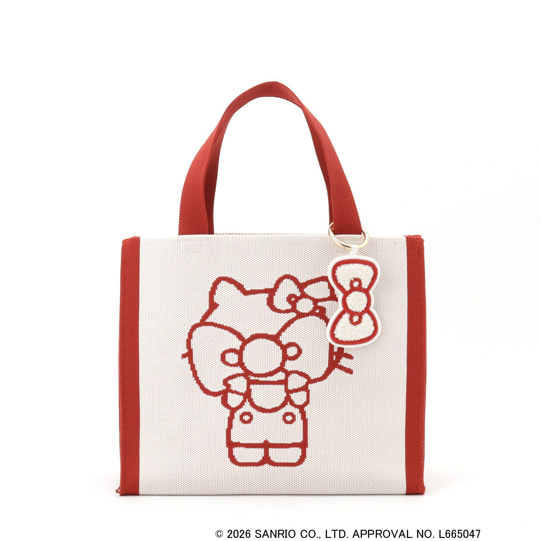 SHOO･LA･RUE「【HELLO KITTY コラボ】バイカラーニットトート」|トートバッグ|