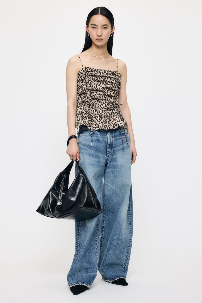 MOUSSY「MIDRISE CURVED WIDE ストレート」|デニム|