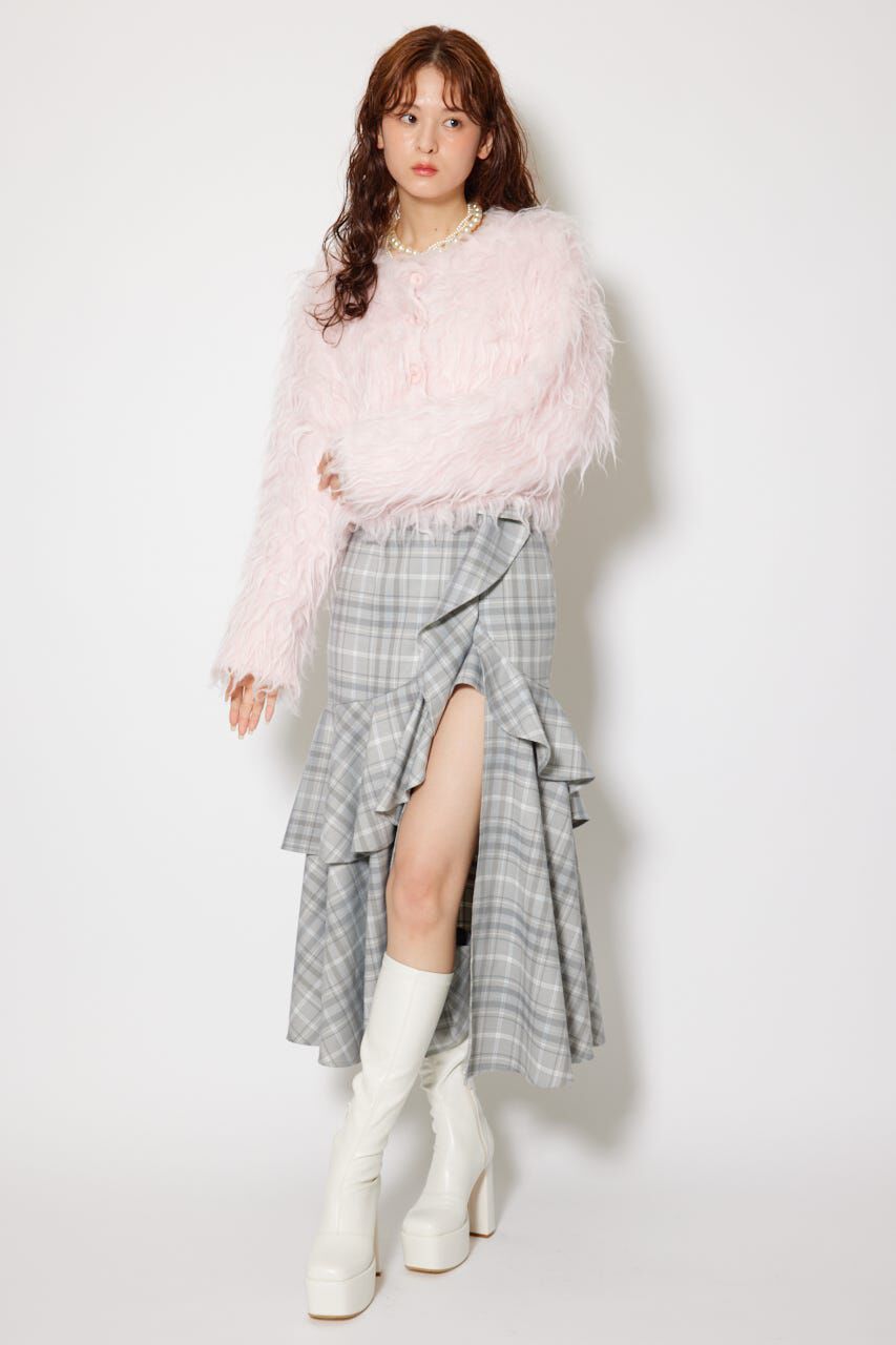 rienda「フリルスリットハイウエストスコートショートパンツ」|その他|
