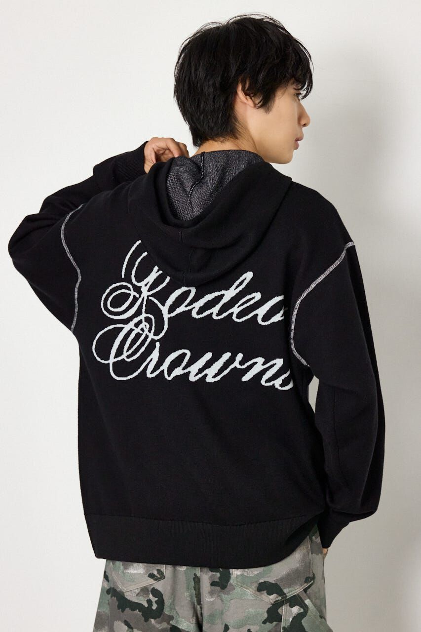 RODEO CROWNS「スウェットライクハーフzipフーディー」|パーカー|BLK