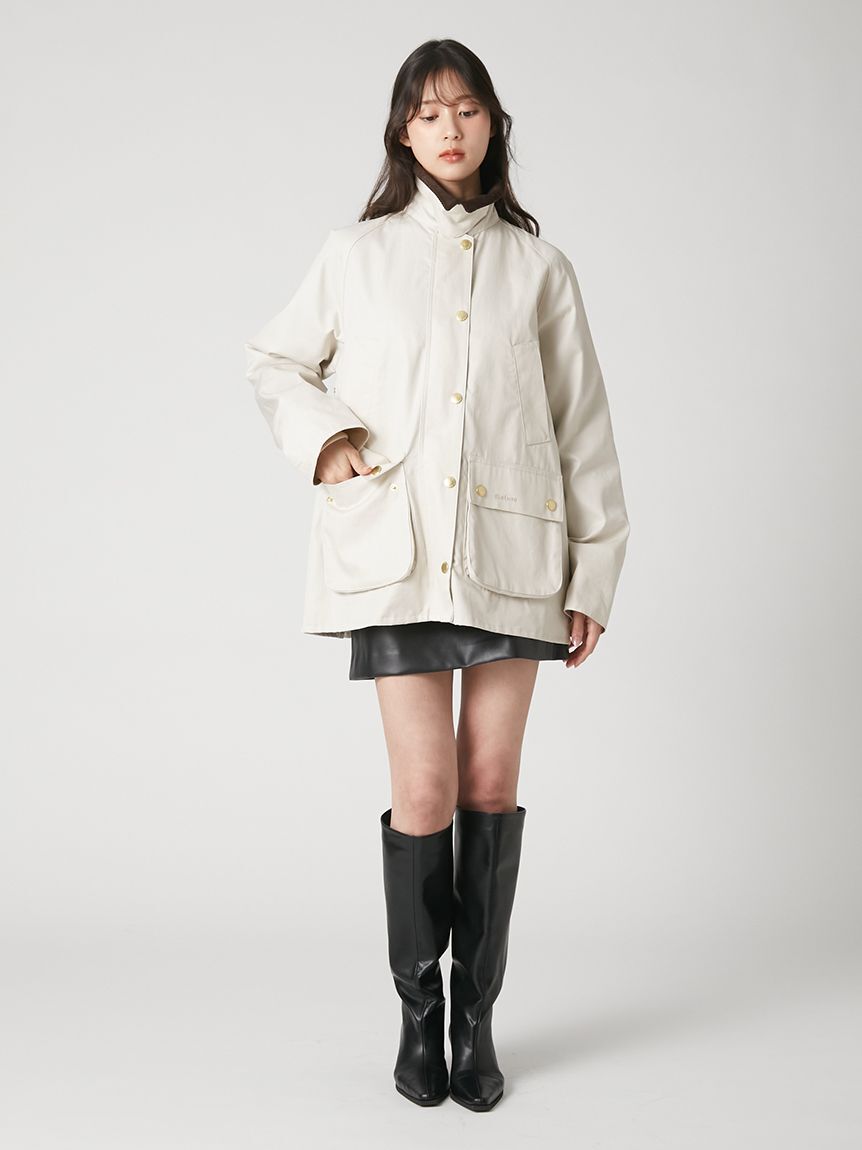 FRAY I.D「【撥水】【Barbour】ミドルレングスジャケット」|ブルゾン・スタジャン|