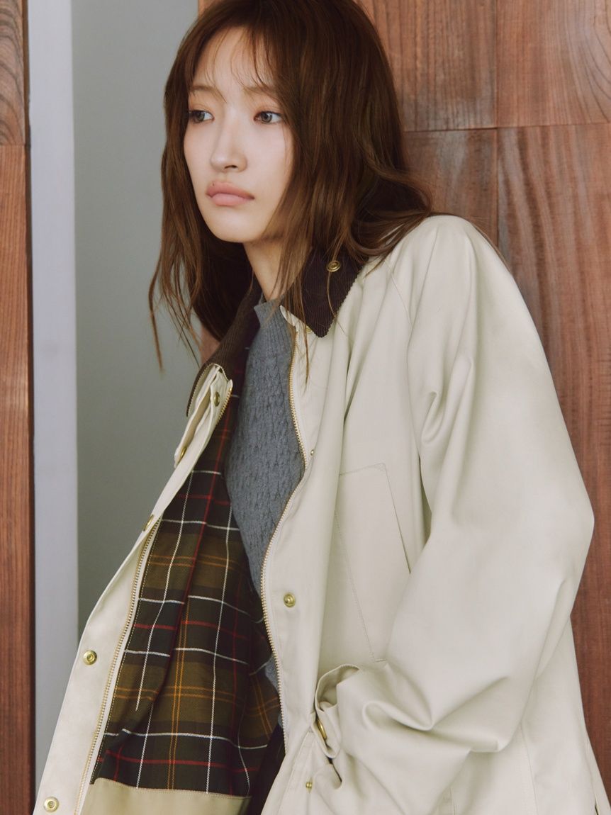 FRAY I.D「【撥水】【Barbour】ミドルレングスジャケット」|ブルゾン・スタジャン|