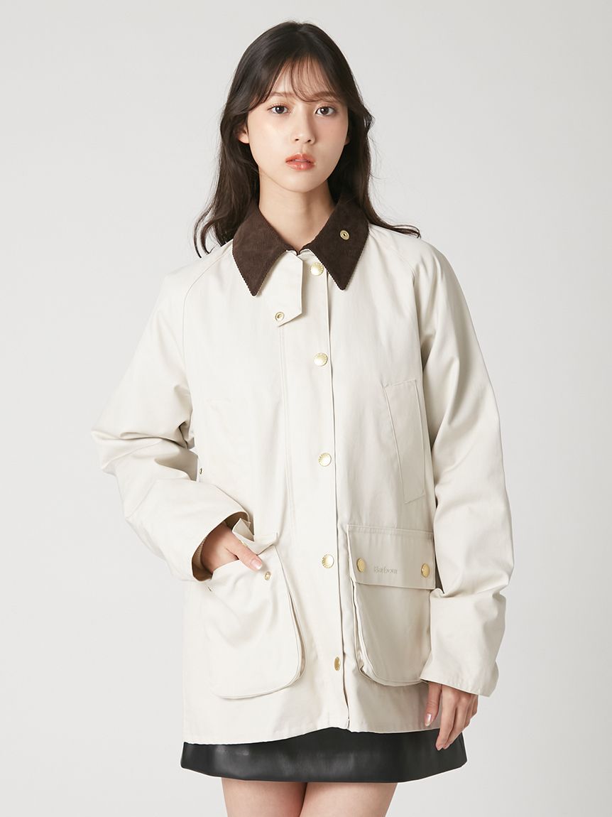 FRAY I.D「【撥水】【Barbour】ミドルレングスジャケット」|ブルゾン・スタジャン|