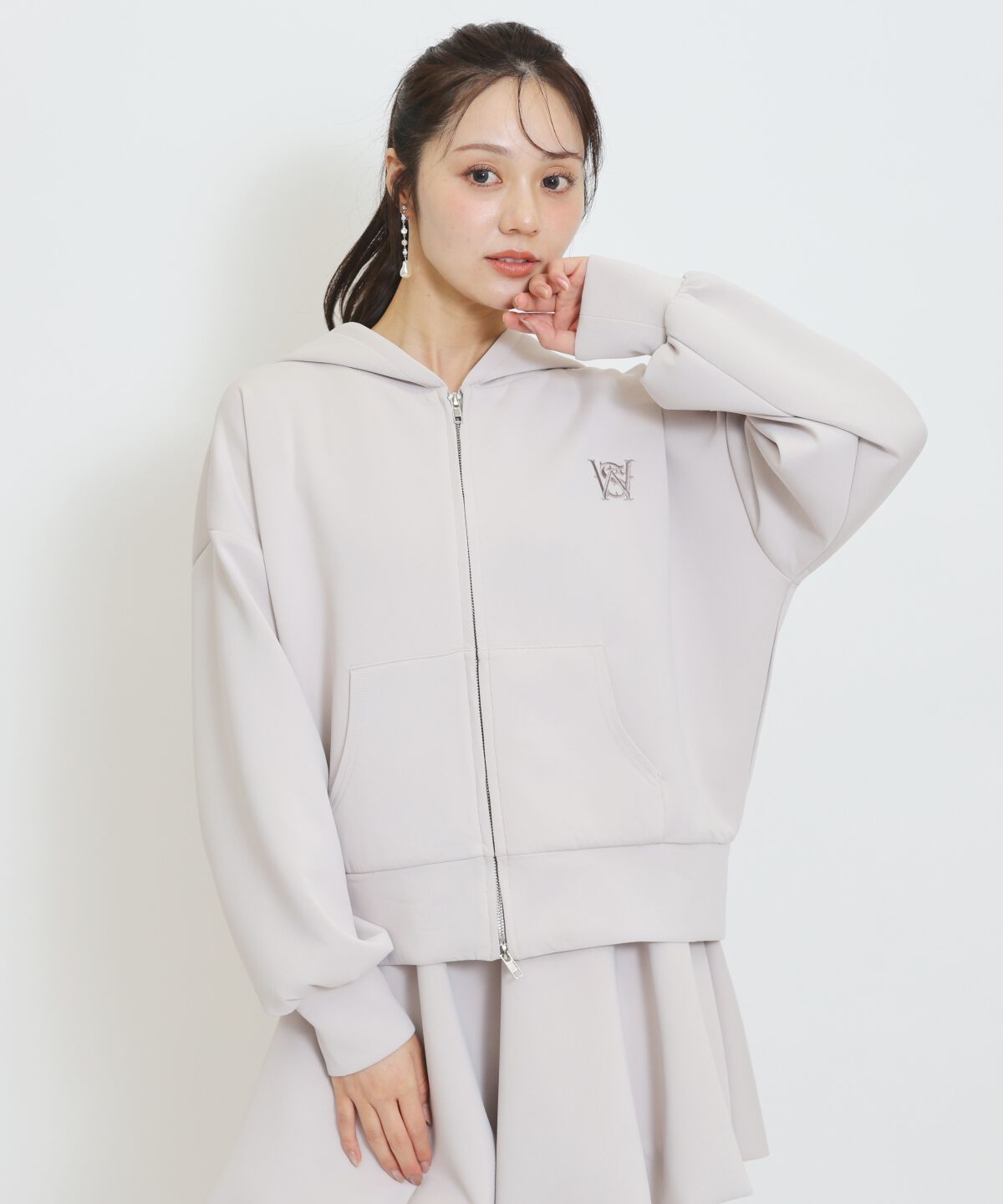 WILLSELECTION「ロゴ刺繍オーバーサイズフーディ」|パーカー|