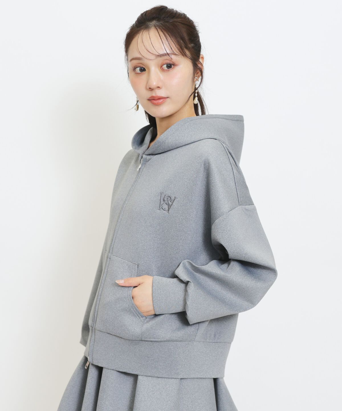 WILLSELECTION「ロゴ刺繍オーバーサイズフーディ」|パーカー|