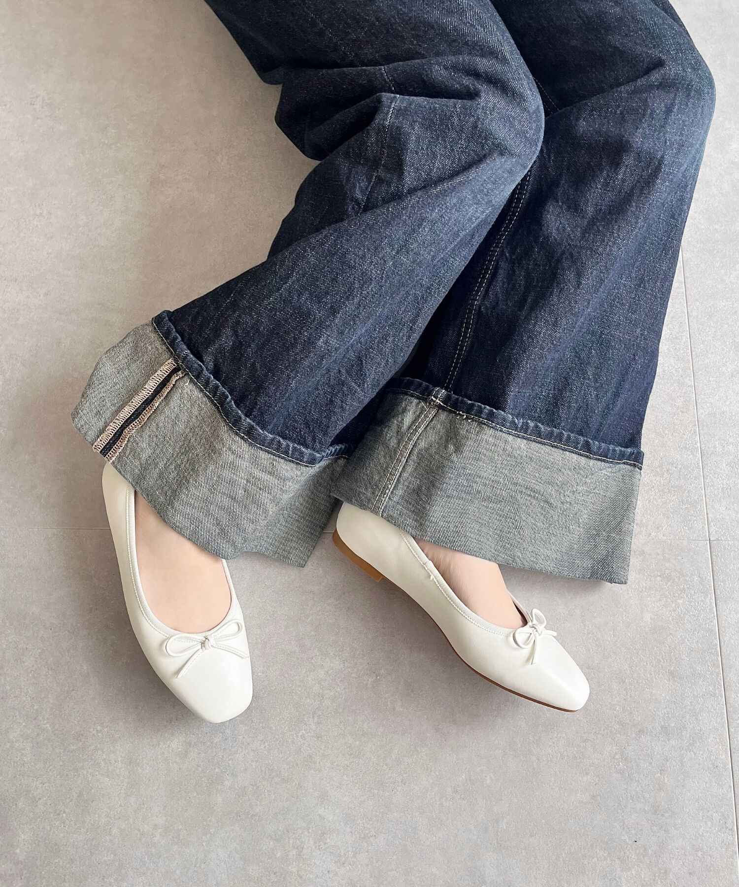 ORiental TRaffic「【 跳べるパンプス /　新色追加 】 バレエ シューズ /R-3208 厚手クッション フラット ヒール1ｃｍ」|パンプス|