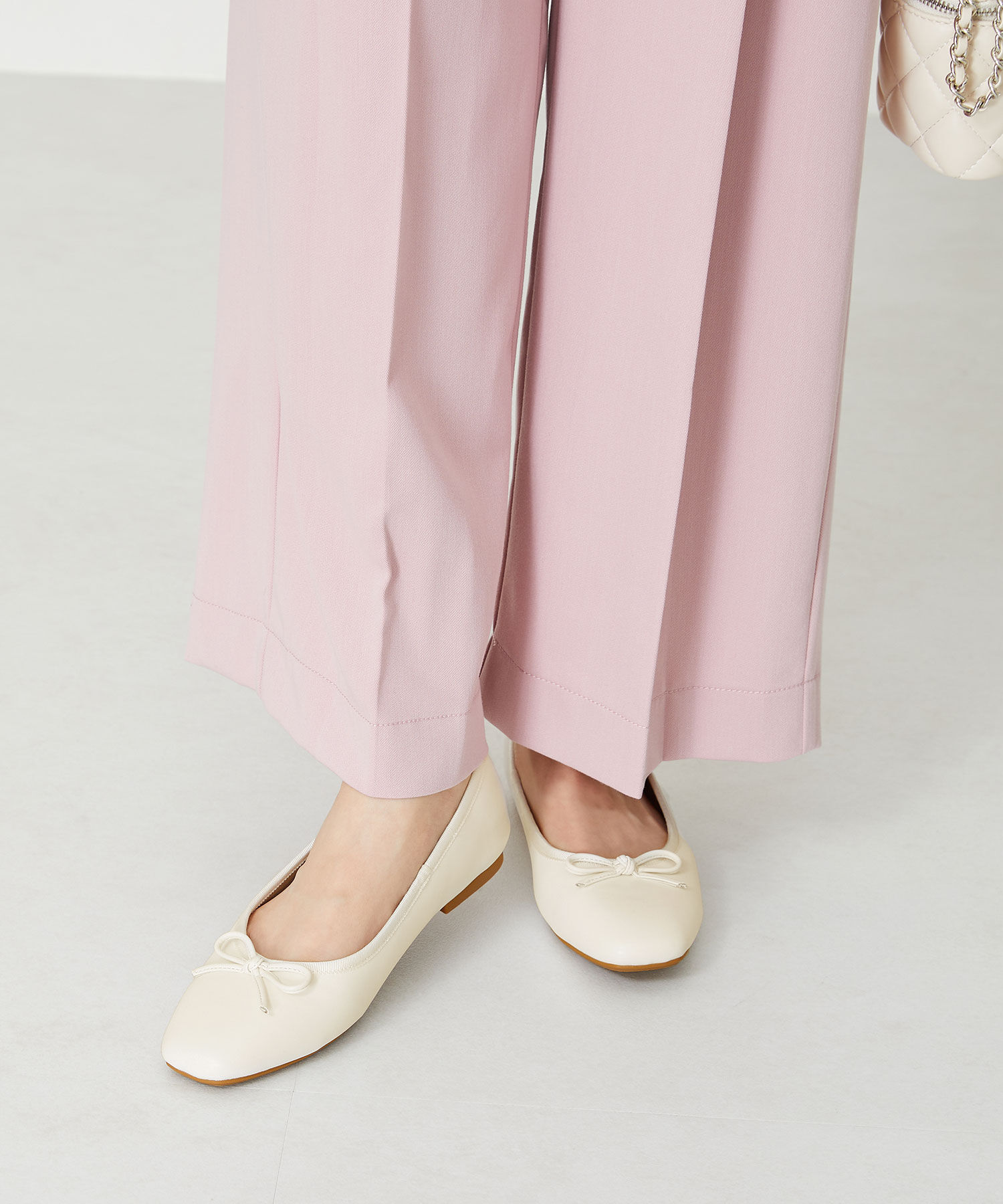 ORiental TRaffic「【 跳べるパンプス /　新色追加 】 バレエ シューズ /R-3208 厚手クッション フラット ヒール1ｃｍ」|パンプス|