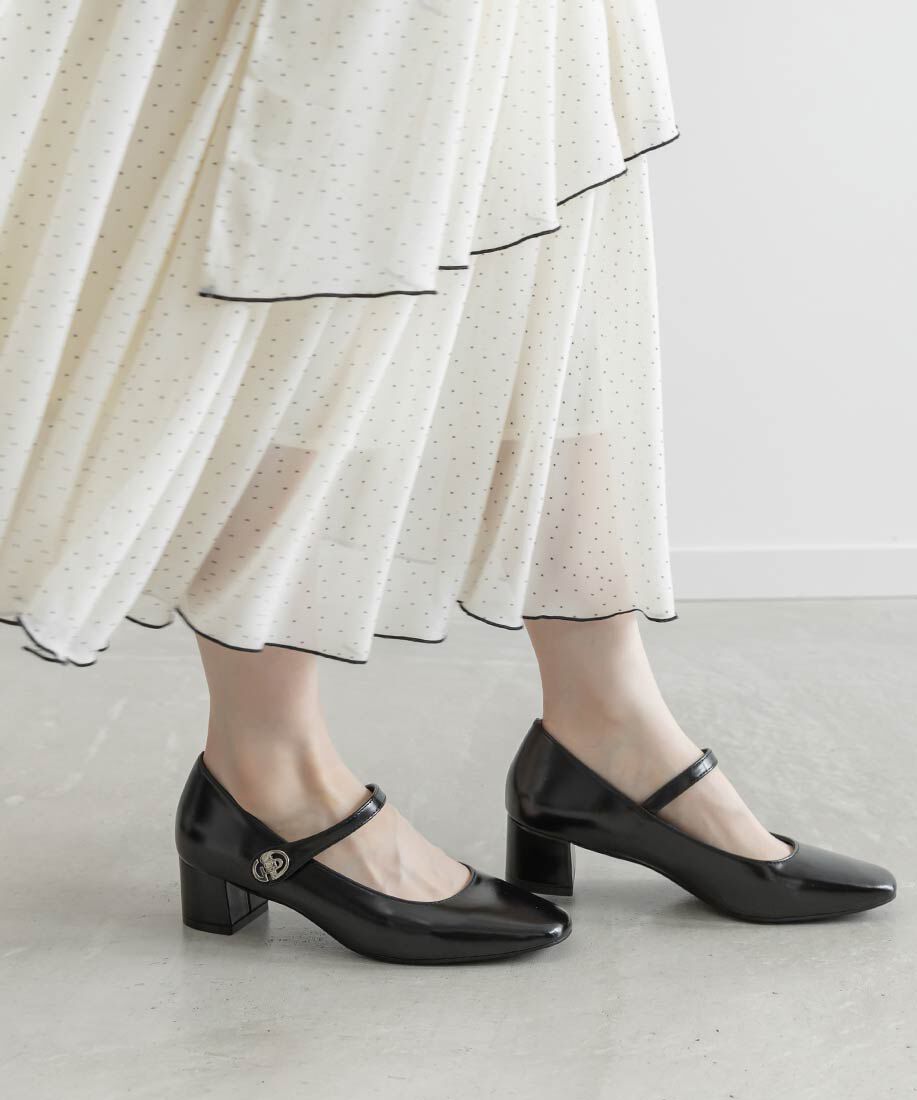  「メタリックパーツメリージェーンパンプス」|パンプス|