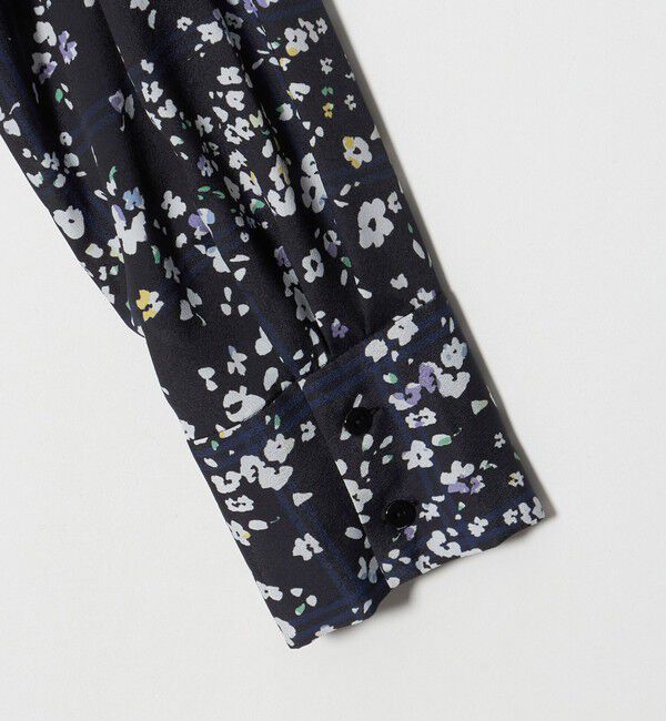 UNITED ARROWS「チェック フラワー プリント ブラウス」|シャツ・ブラウス|