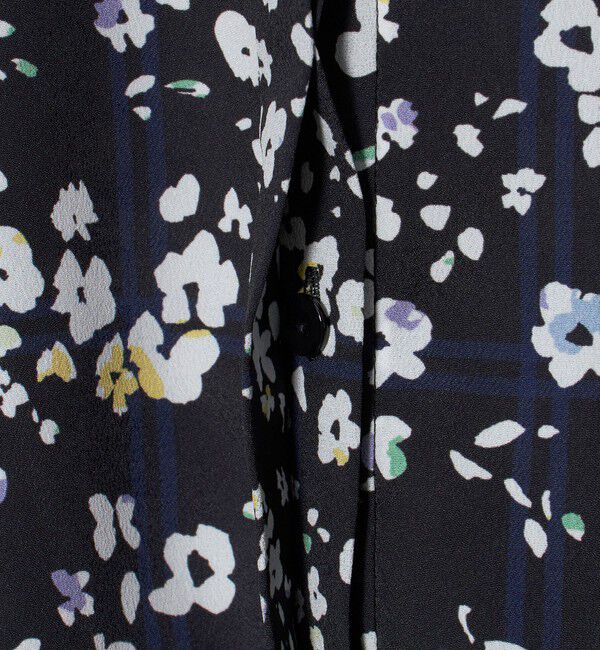 UNITED ARROWS「チェック フラワー プリント ブラウス」|シャツ・ブラウス|