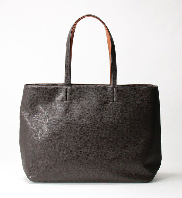 UNITED ARROWS green label relaxing「シボ レザーライク ジップ トート バッグ」|トートバッグ|