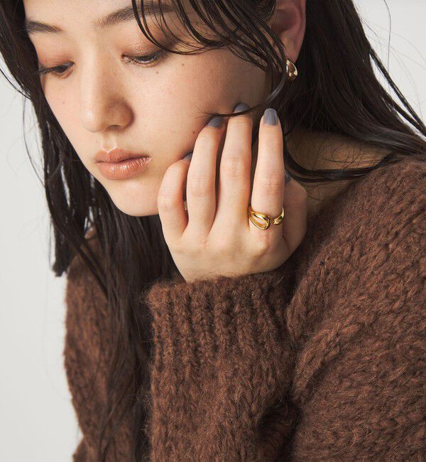UNITED ARROWS green label relaxing「【WEB限定】ドロップシルエット リング」|リング|