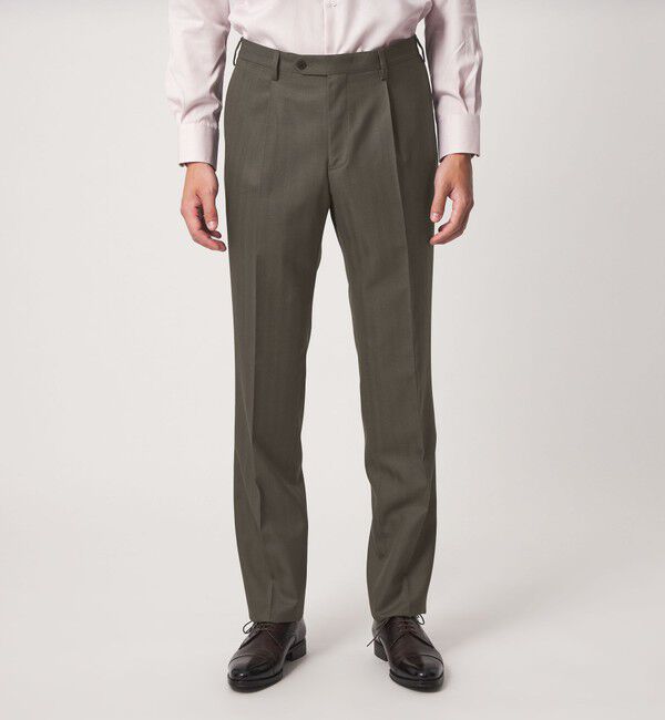 UNITED ARROWS green label relaxing「DRAGO ヘリンボーン HX 1プリーツ スーツパンツ」|スーツ|