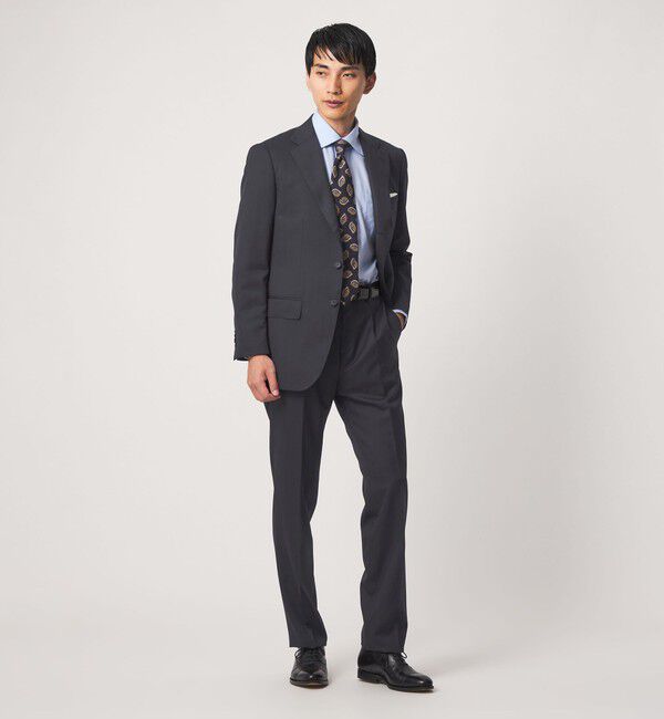 UNITED ARROWS green label relaxing「DRAGO ヘリンボーン HX 1プリーツ スーツパンツ」|スーツ|