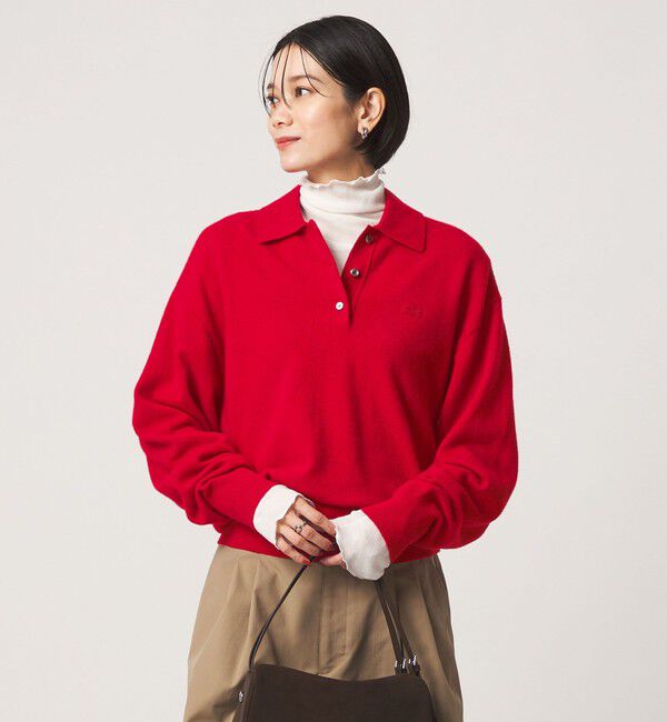 UNITED ARROWS green label relaxing「【別注】＜LACOSTE＞ポロニット」|ニット・セーター|