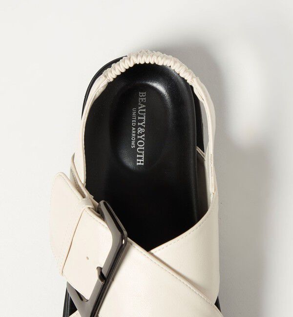 BEAUTY&YOUTH UNITED ARROWS「ビッグバックル クロスストラップ サンダル」|サンダル|