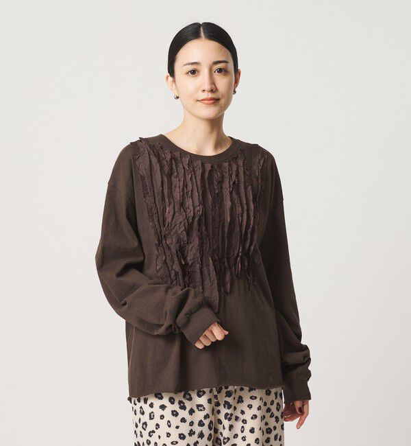 BEAUTY&YOUTH UNITED ARROWS「【WEB限定】＜dahl&rsquo;ia＞リメイク ロングスリーブ カットソー」|Tシャツ・カットソー|DK.BROWN