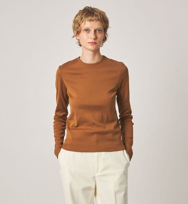 STEVEN ALAN「＜Steven Alan＞コットン フライス ロングスリーブ プルオーバー」|Tシャツ・カットソー|