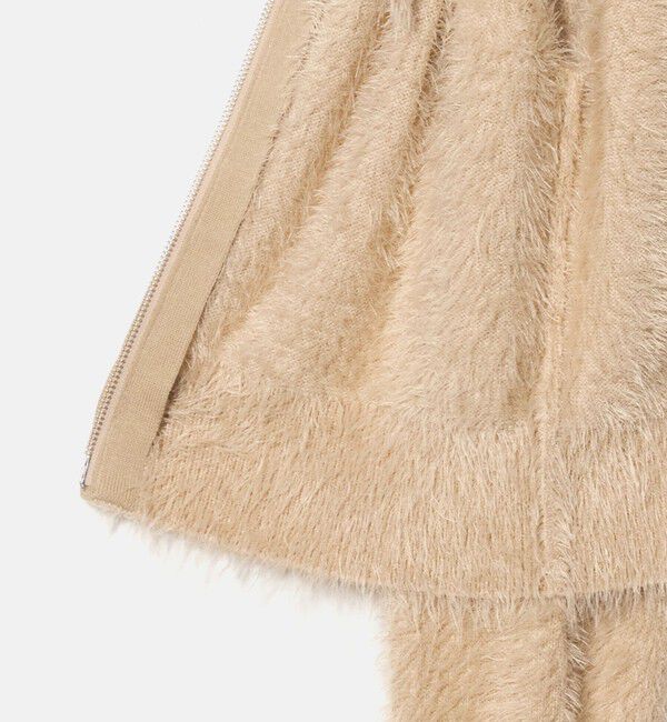 BEAUTY&YOUTH UNITED ARROWS「ナイロンブレンド フェザーニット ジップフーディ」|カーディガン|