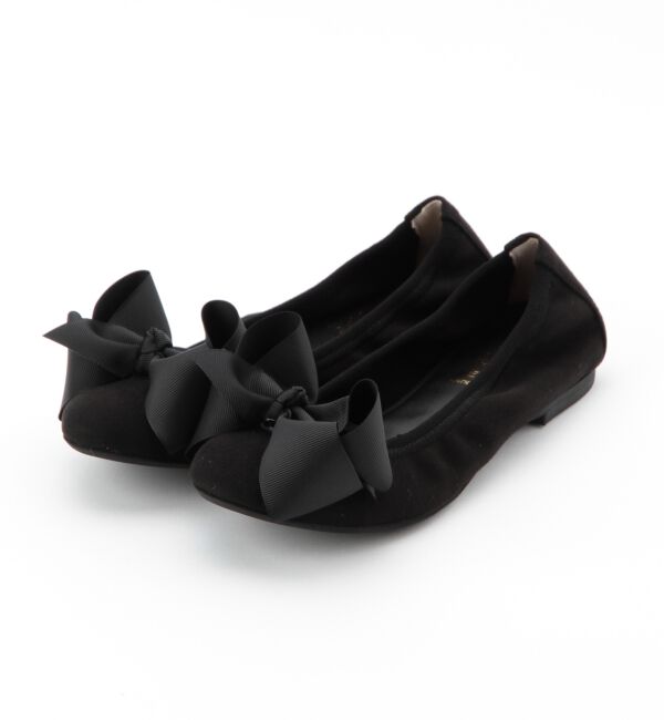BEAMS SELECTION for WOMEN「SEPTEMBER MOON / リボン バレエシューズ」|バレエシューズ|BLACK