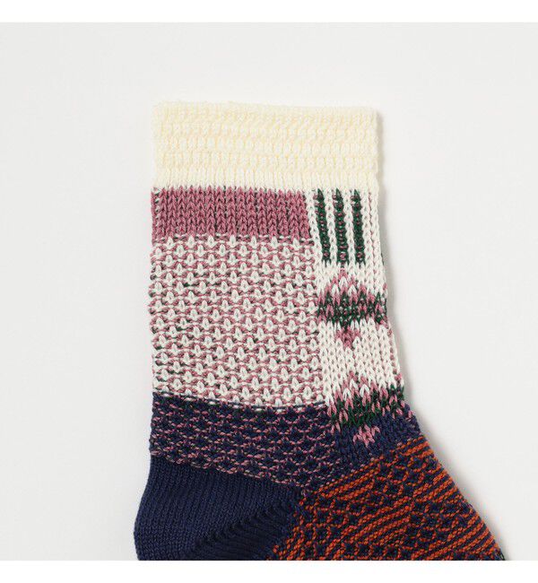 BEAMS「マルチカラー リンクス クルー ソックス」|ソックス|