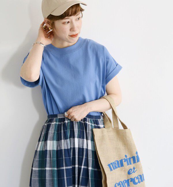 SHIPS any「〈抗菌防臭/洗濯機可能〉USAコットン フレンチスリーブ TEE」|Tシャツ・カットソー|