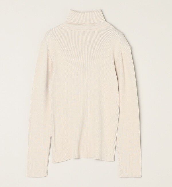 quaranciel「quaranciel:〈手洗い可能〉コットン タートルネック リブ ニット」|ニット・セーター|