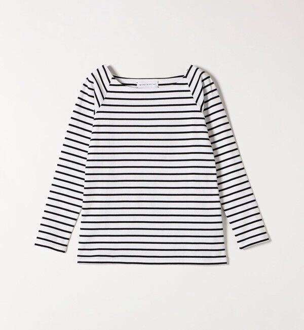 quaranciel「quaranciel:〈洗濯機可能〉ラウンドネック ボーダー カットソー」|Tシャツ・カットソー|