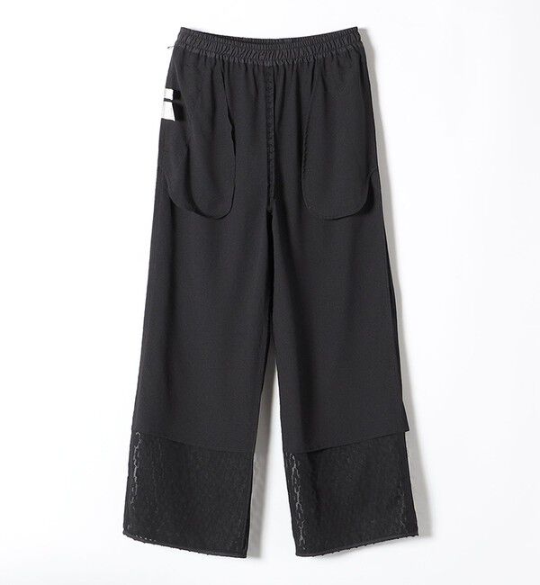 quaranciel「quaranciel:〈手洗い可能〉カットジャカード ジオメトリック ワイド パンツ」|その他|