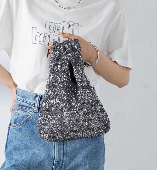 SHIPS for women「troisiemeCHACO:スパンコール バッグ」|ハンドバッグ|
