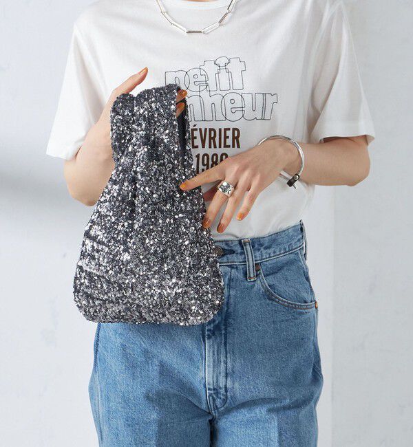 SHIPS for women「troisiemeCHACO:スパンコール バッグ」|ハンドバッグ|