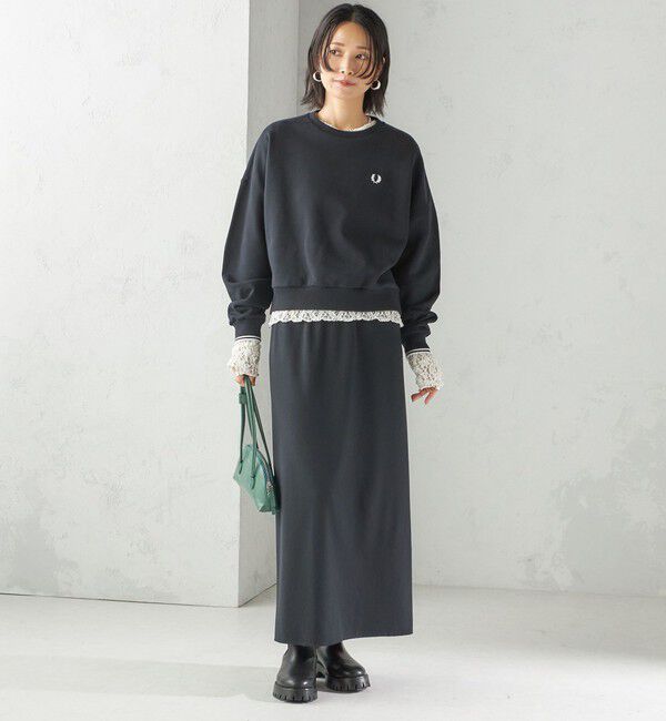 SHIPS for women「〈UVカット / 手洗い可能〉リブ ジャージー 2WAY ストレッチ スカート」|スカート|