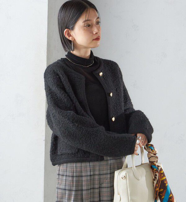 SHIPS for women「〈手洗い可能〉メタル釦 パイル ジャケット」|その他|