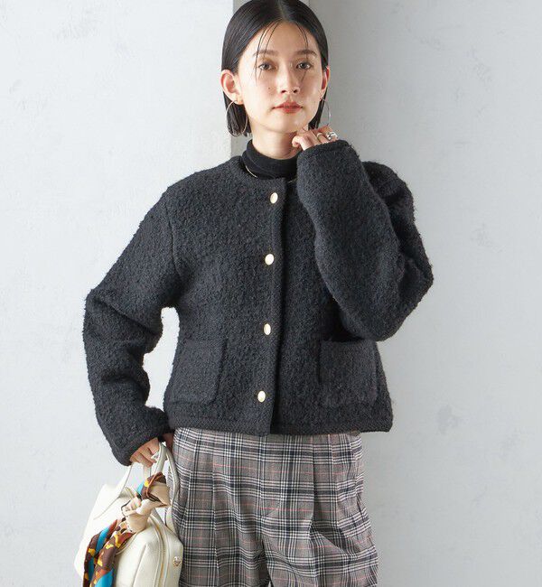 SHIPS for women「〈手洗い可能〉メタル釦 パイル ジャケット」|その他|
