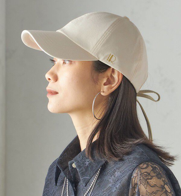 SHIPS for women「Revis.:〈UVカット/撥水〉リボン キャップ」|キャップ・キャスケット|アイボリー