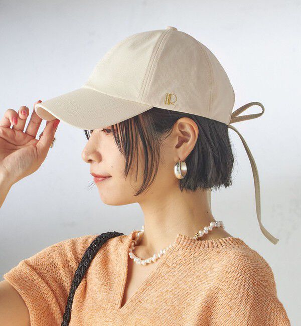 SHIPS for women「Revis.:〈UVカット/撥水〉リボン キャップ」|キャップ・キャスケット|