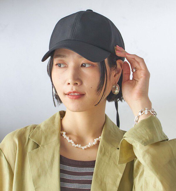 SHIPS for women「Revis.:〈UVカット/撥水〉リボン キャップ」|キャップ・キャスケット|