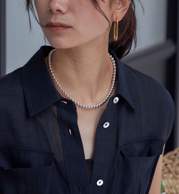 SHIPS for women「INDIAN JEWELRY:ナバホ パール ネックレス（6mm）」|ネックレス|