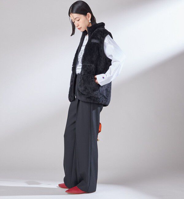 SHIPS for women「【一部WEB限定 / SHIPS別注】Champion:〈洗濯機可能〉フリース ベスト」|ベスト・ジレ|