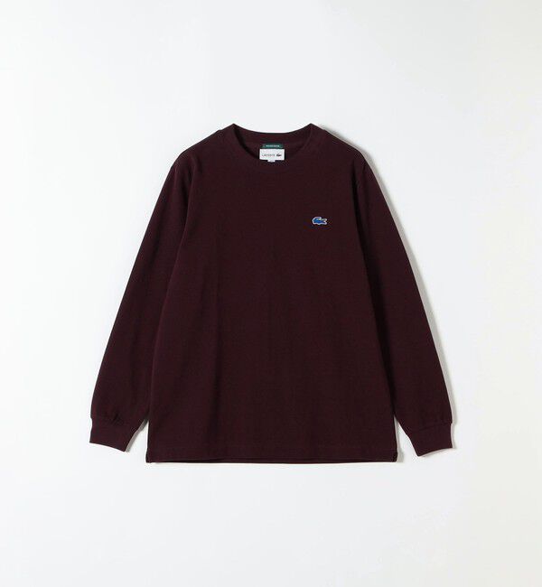 SHIPS any「《一部追加予約》【SHIPS any別注】LACOSTE:〈洗濯機可能〉ピケ クルーネック ロンT 26AW」|Tシャツ・カットソー|