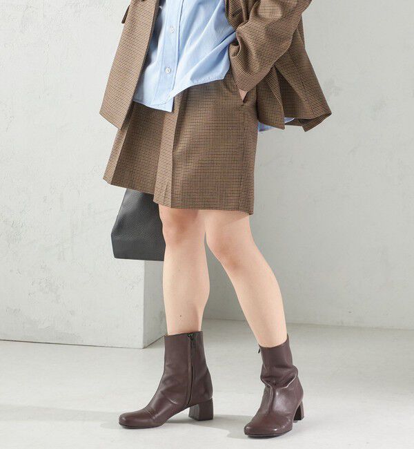 SHIPS for women「〈手洗い可能〉ウォッシャブル ウール チェック ハーフ パンツ」|その他|