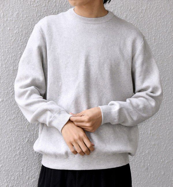 SHIPS any「SHIPS any:〈手洗い可能〉コットン カシミヤ スウェットライク ニット 25AW◇」|ニット・セーター|